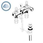 American Standard 5402.172V Heritage Centerset Bathroom Faucet